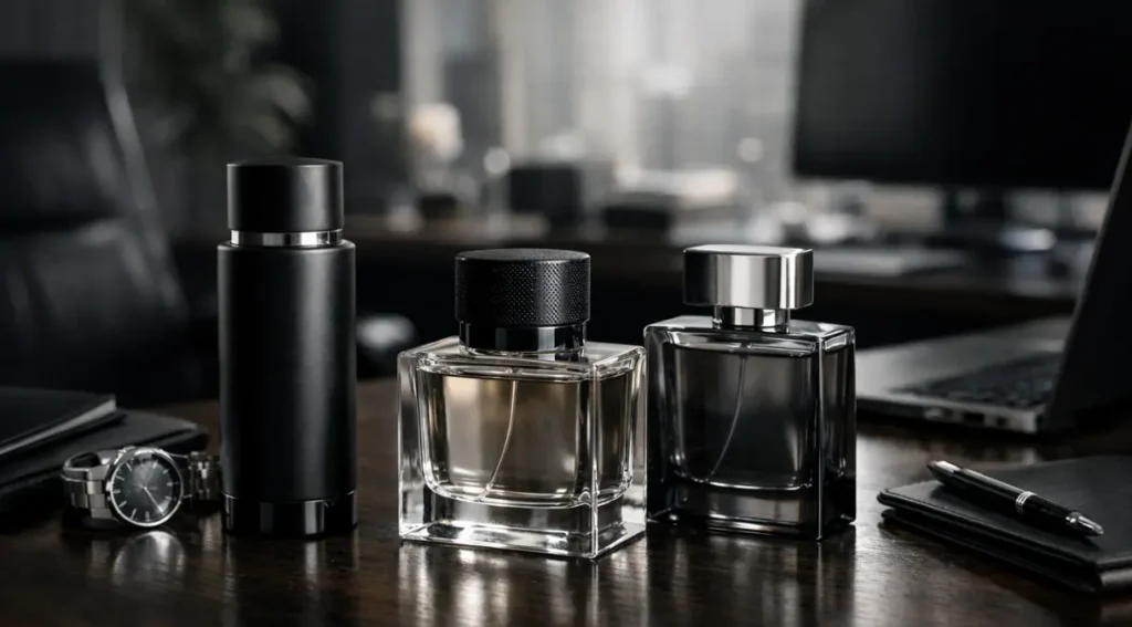 perfume para trabalho masculino mesa escritório elegante