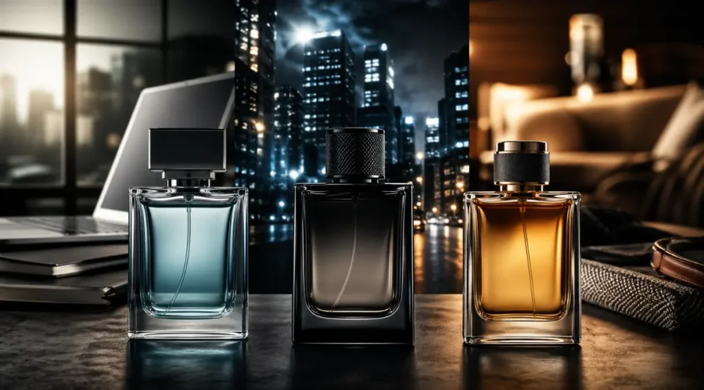 como escolher perfume masculino por ocasião: trabalho, noite, casual