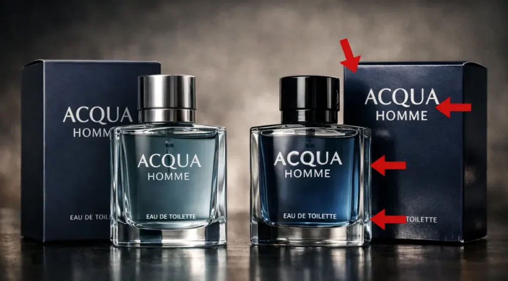 como identificar perfume falsificado masculino diferenças embalagem