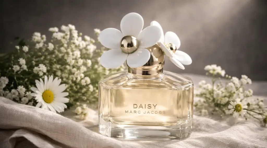 Marc Jacobs Daisy perfume fresco feminino frasco flores