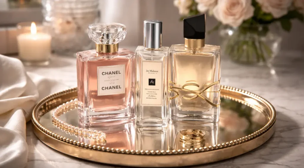 como combinar perfumes layering feminino tendência 2026