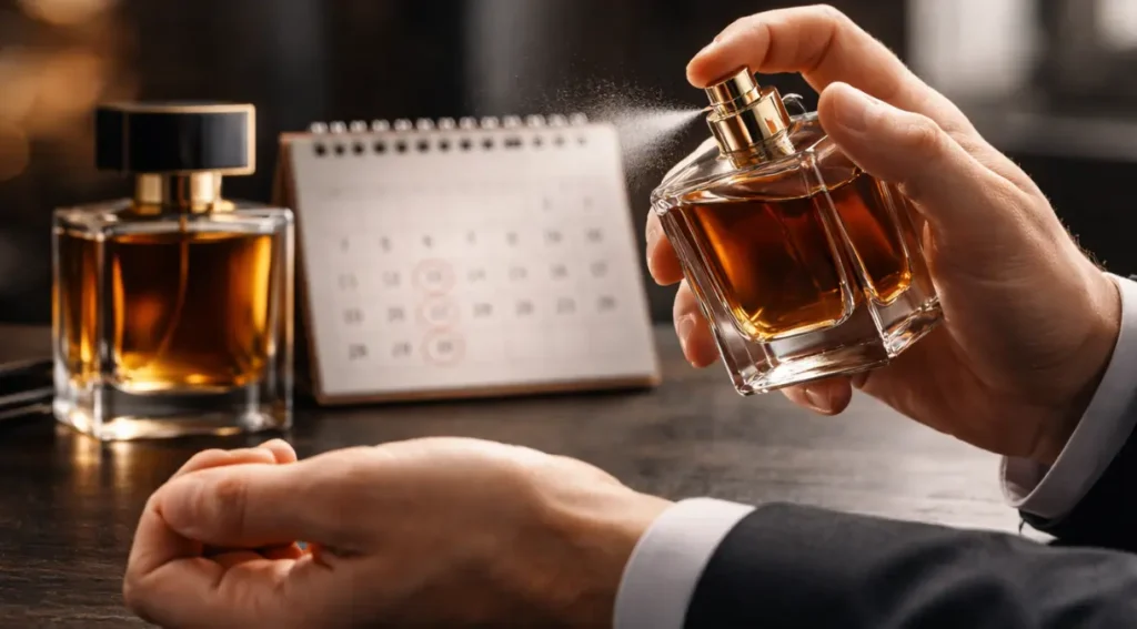 como calcular duração frasco perfume uso diário