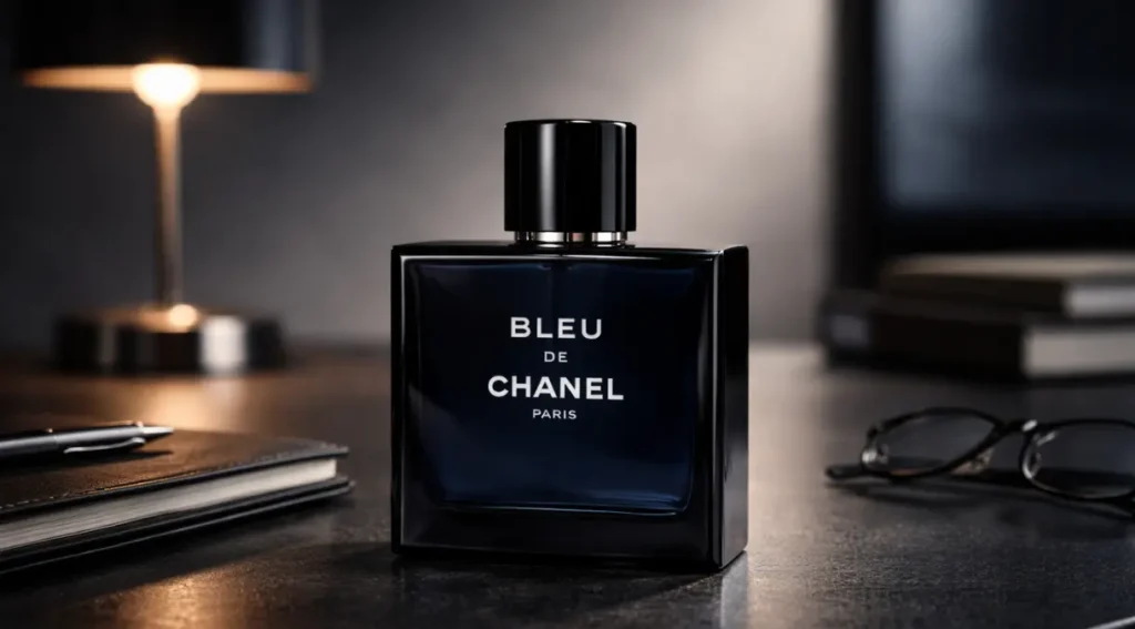 Bleu de Chanel EDP frasco masculino elegante sofisticado