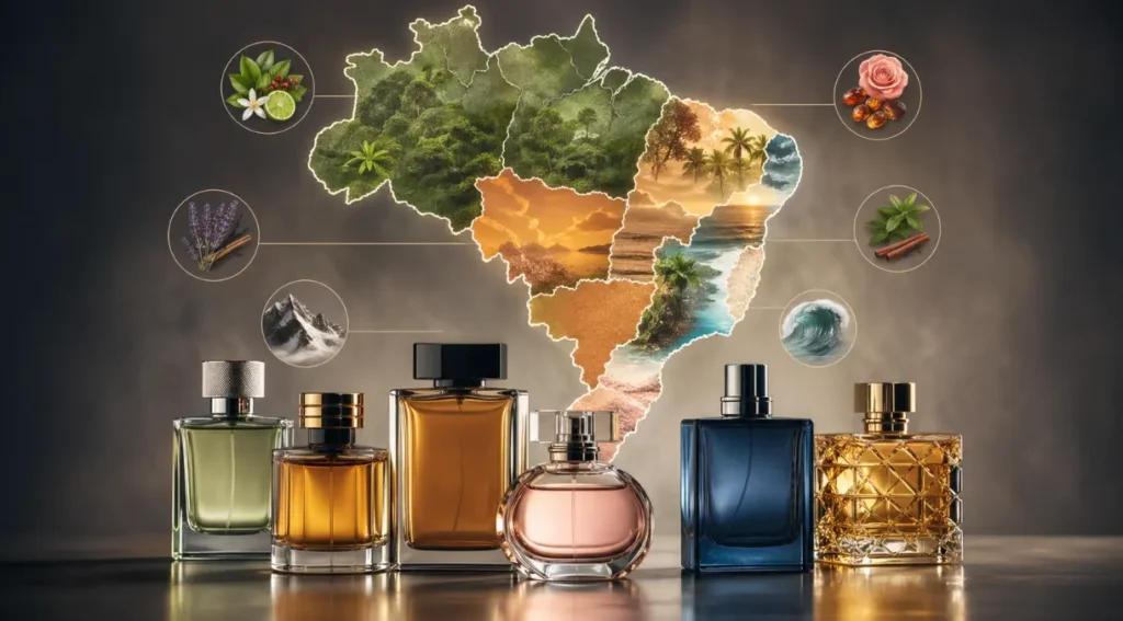 perfumes por região clima Brasil guia olfativo