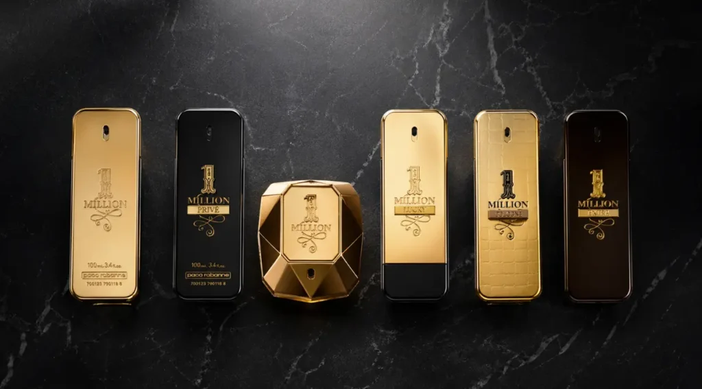 versoes 1 million paco rabanne comparativo linha completa 2026