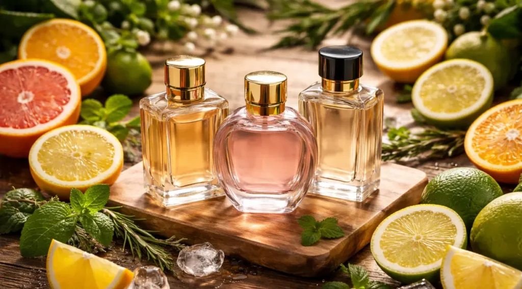 perfumes cítricos família hespéridea bergamota limão