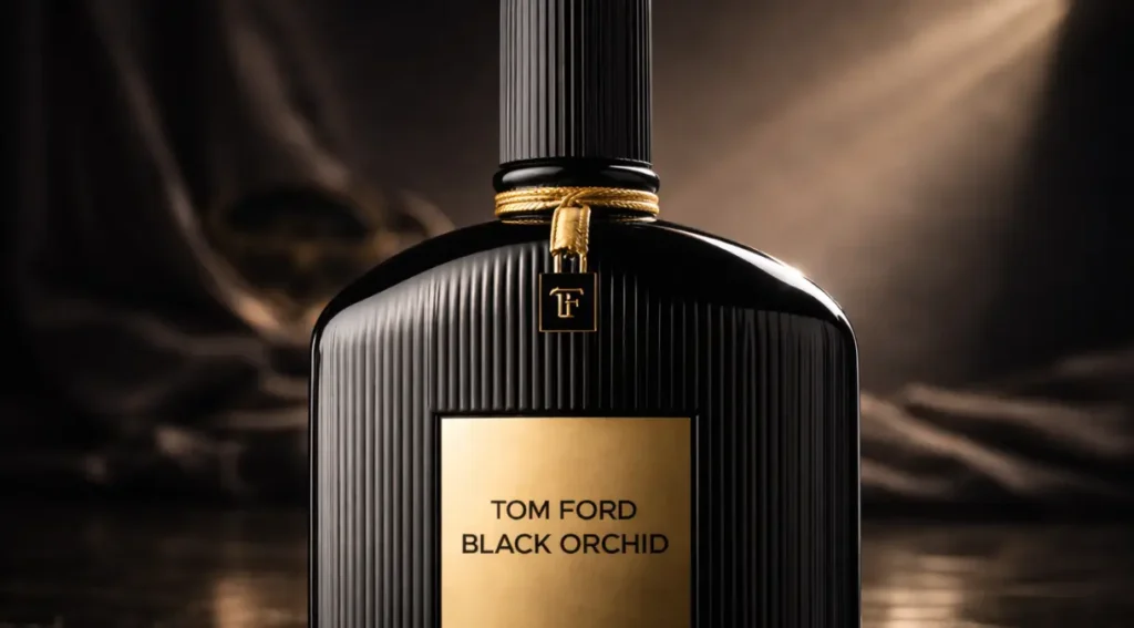 frasco black orchid tom ford detalhes design luxo