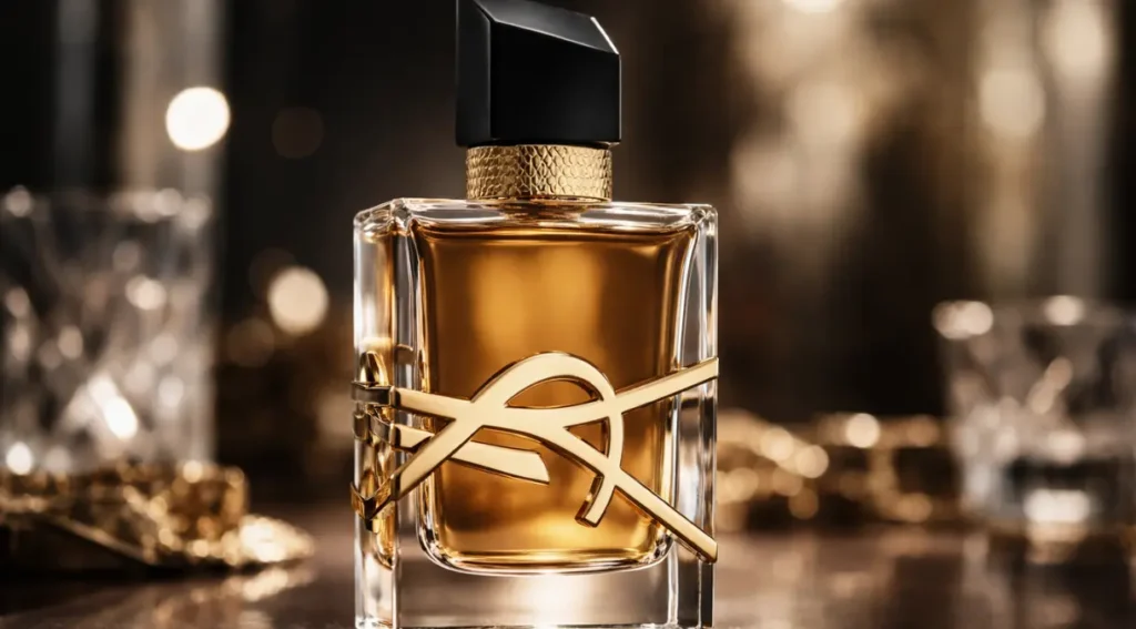 frasco perfume Libre YSL eau de parfum original dourado
