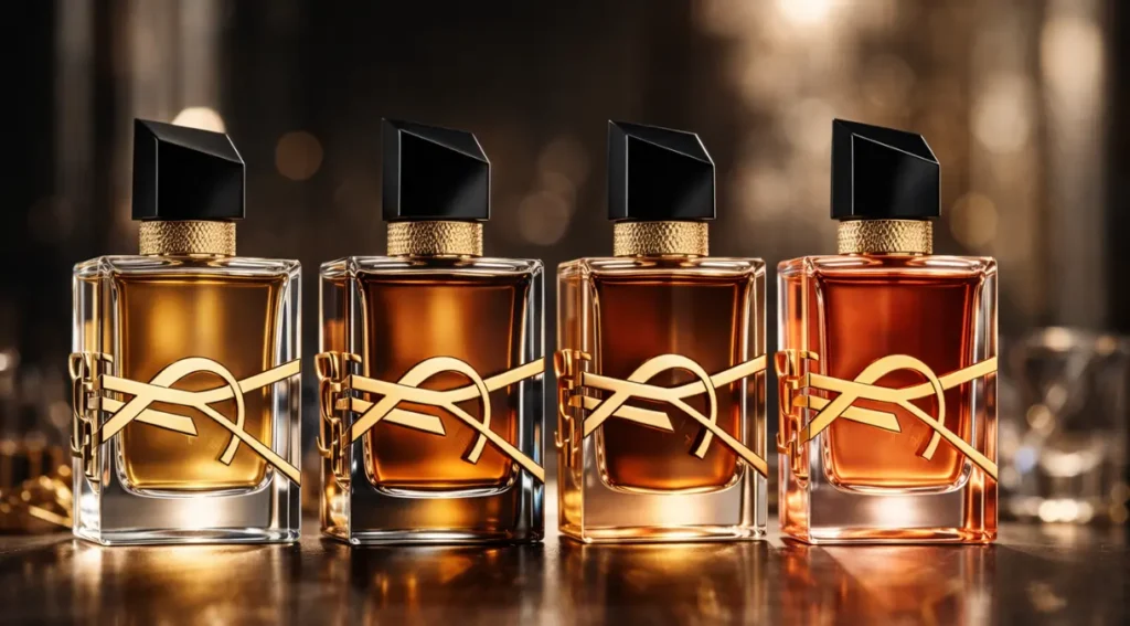 versões Libre YSL comparativo frascos EDP Intense Le Parfum