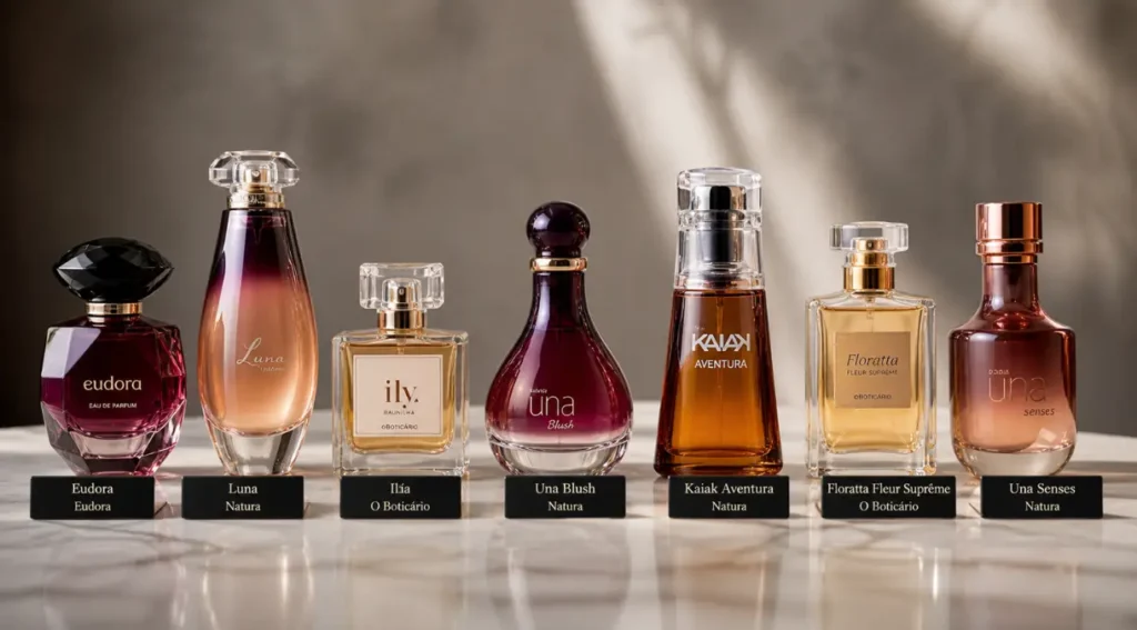 melhores perfumes femininos brasileiros 2026 comparativo marcas