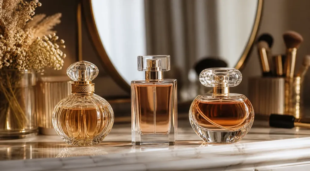 guarda-roupa olfativo feminino três perfumes essenciais