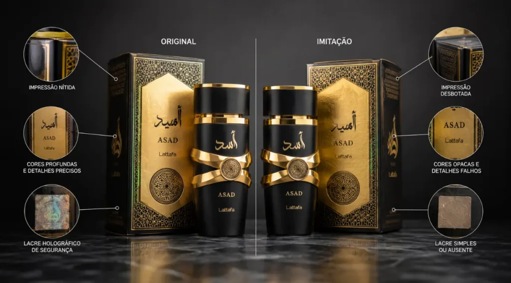 como identificar perfume árabe original vs falsificado