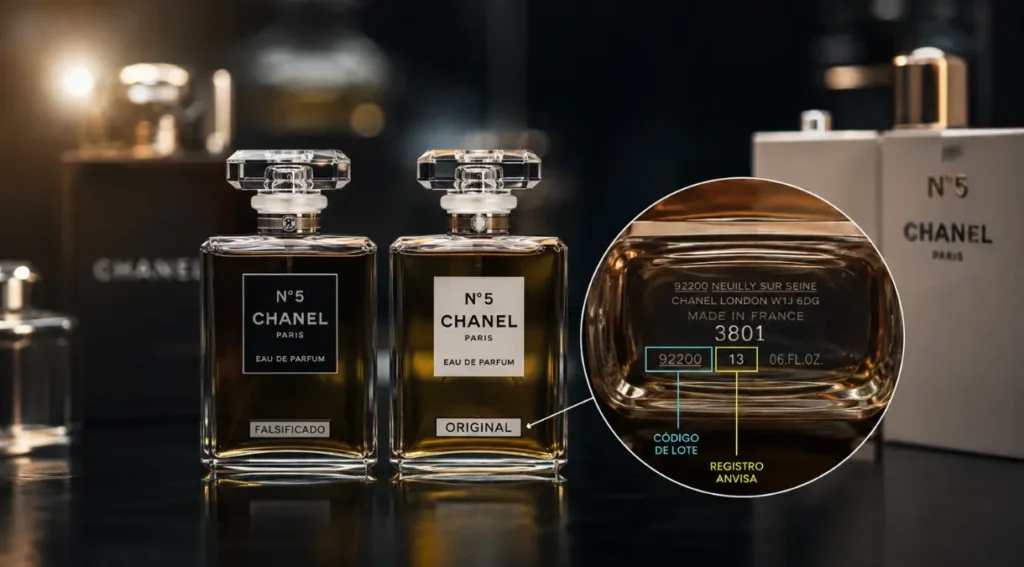 código lote perfume registro Anvisa verificação autenticidade