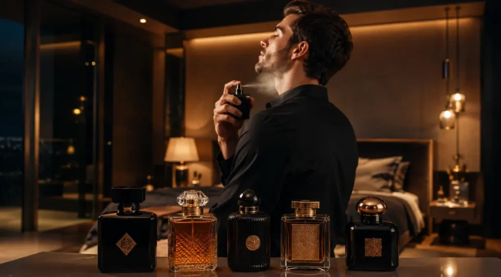 como aplicar perfume oriental masculino pontos de pulso nuca