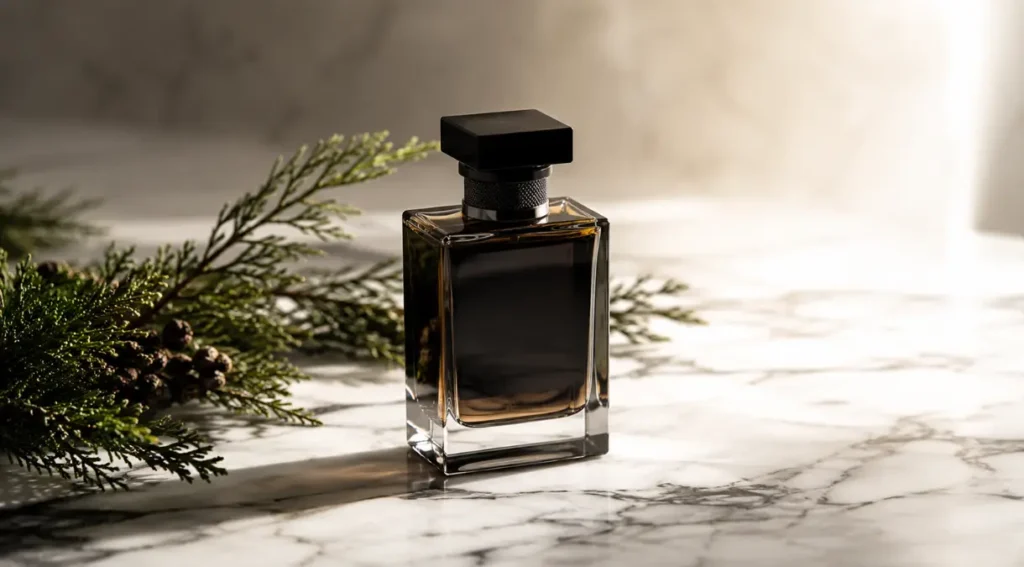 armazenamento correto perfume oriental masculino frasco ambiente escuro