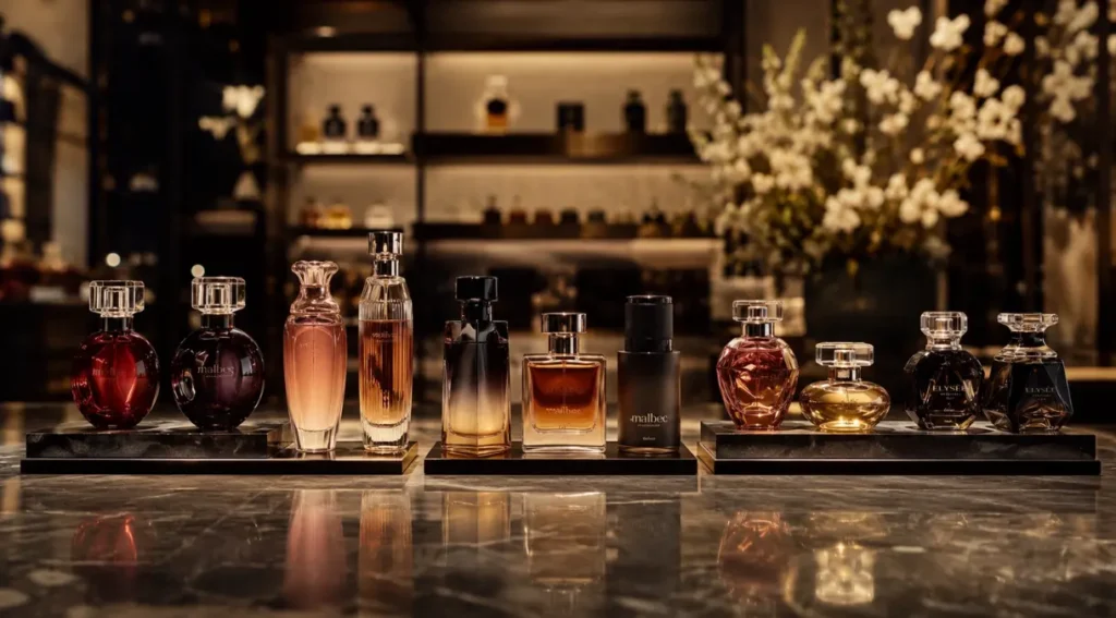 perfumes boticário linha completa 2026 variedade frascos