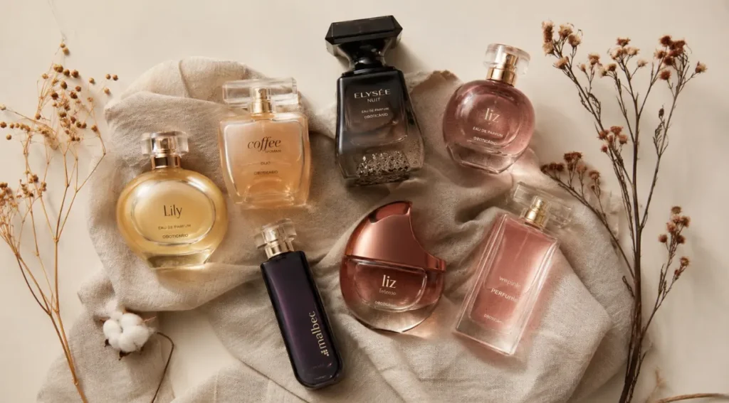 tendências perfumaria Boticário 2026 seleção fragrâncias