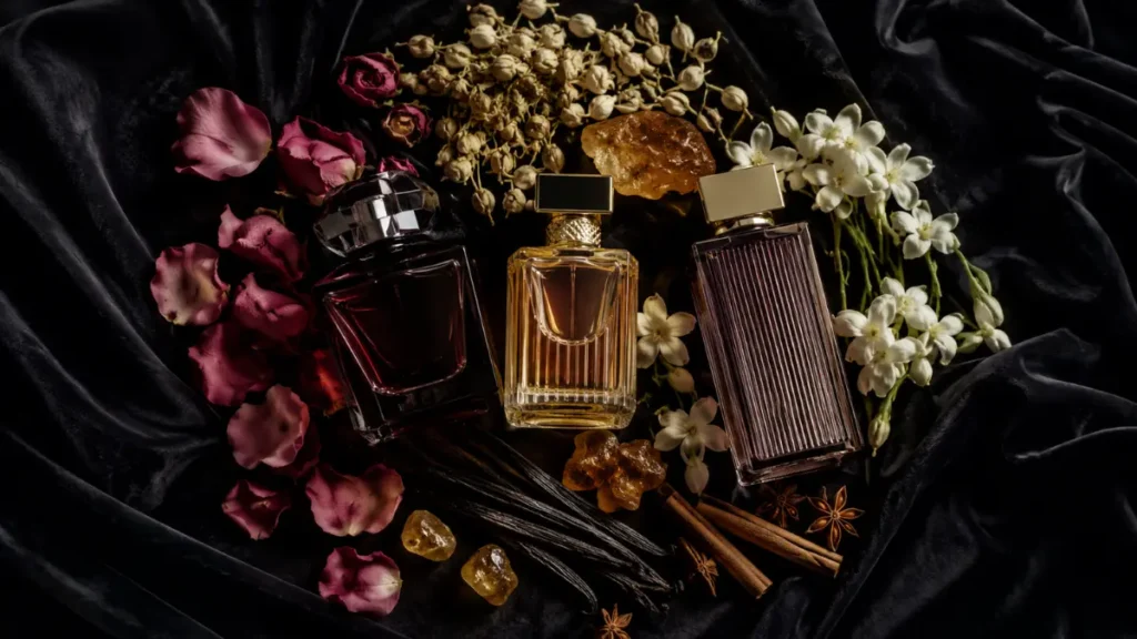 pirâmide olfativa floral oriental notas topo coração base