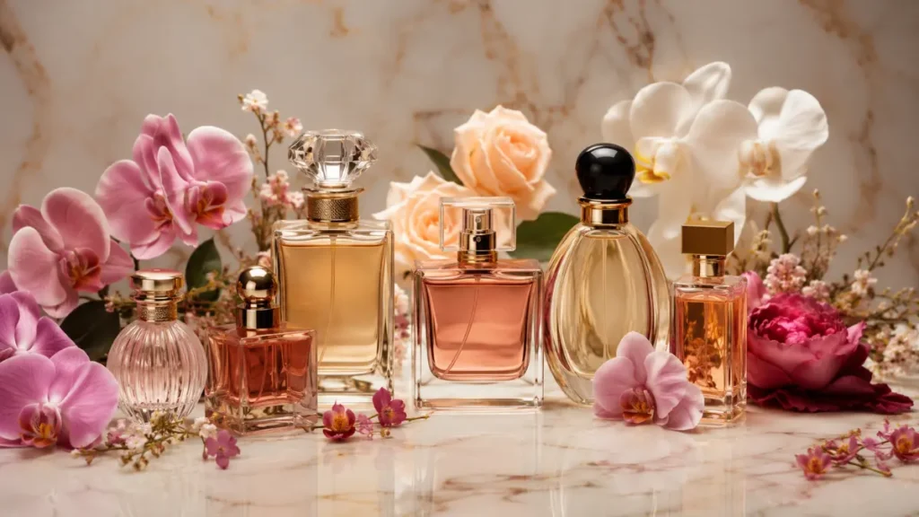 perfumes clássicos floral oriental frascos coleção referências