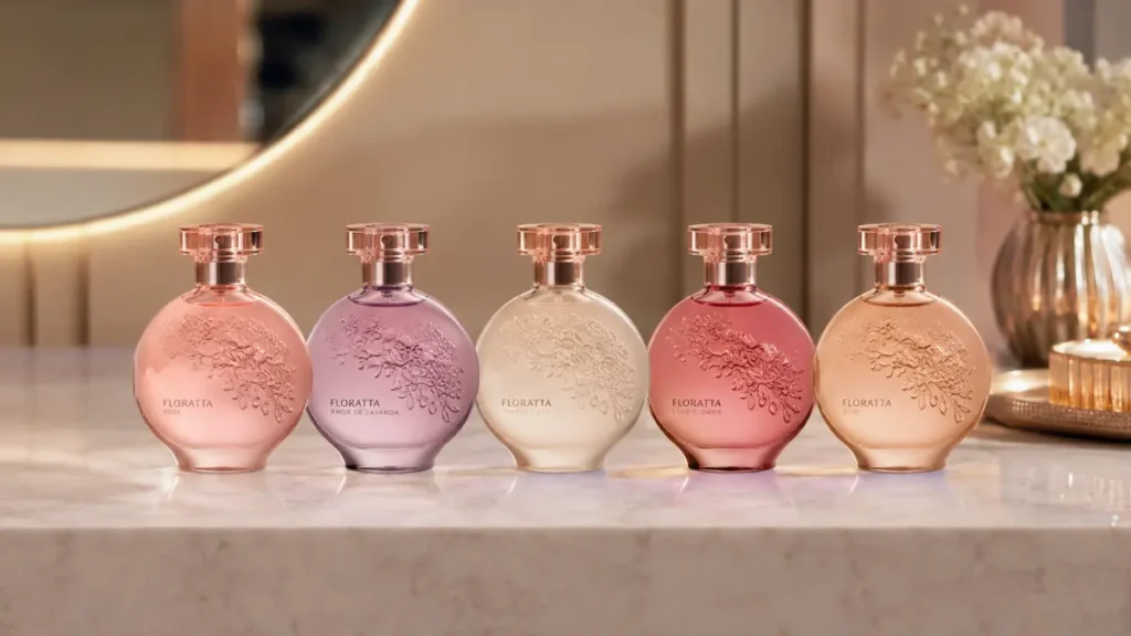 linha perfumes Floratta Boticário 2026 embalagens novas