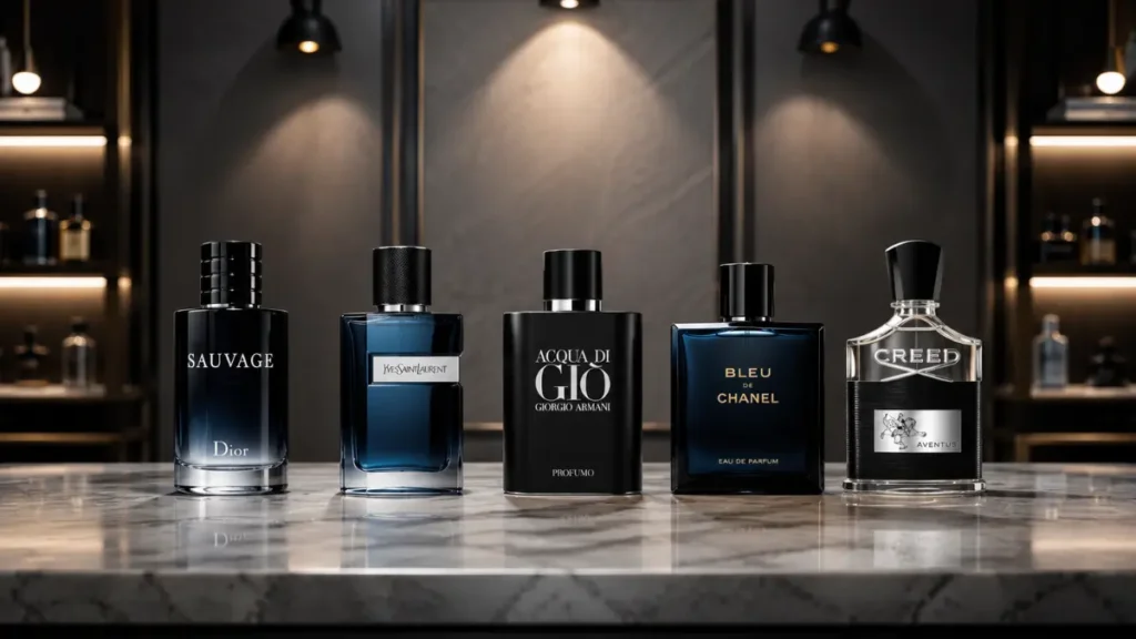 melhores EDPs masculinos importados Brasil Dior Chanel Armani Rabanne