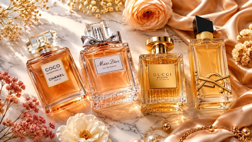 marcas de perfumes de luxo frascos elegantes 2026