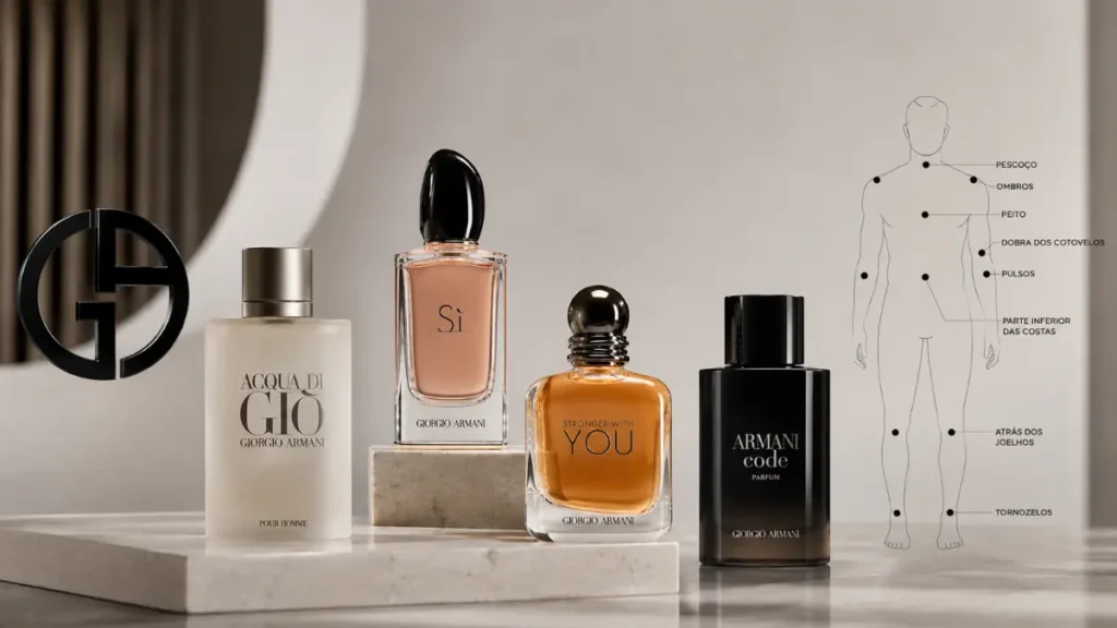 pontos de aplicação perfume corpo pulso pescoço pescoço como usar