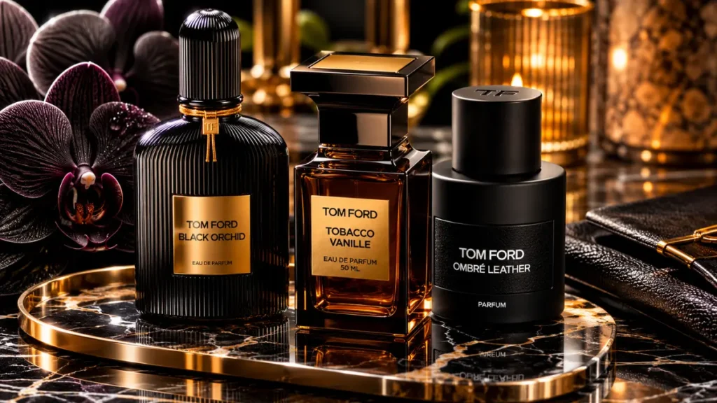 perfumes Tom Ford resenha Black Orchid Tobacco Vanille Ombré Leather