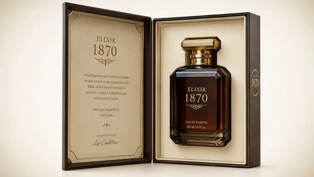 embalagem elixir 1870 granado caixa frasco texto conceitual art nouveau