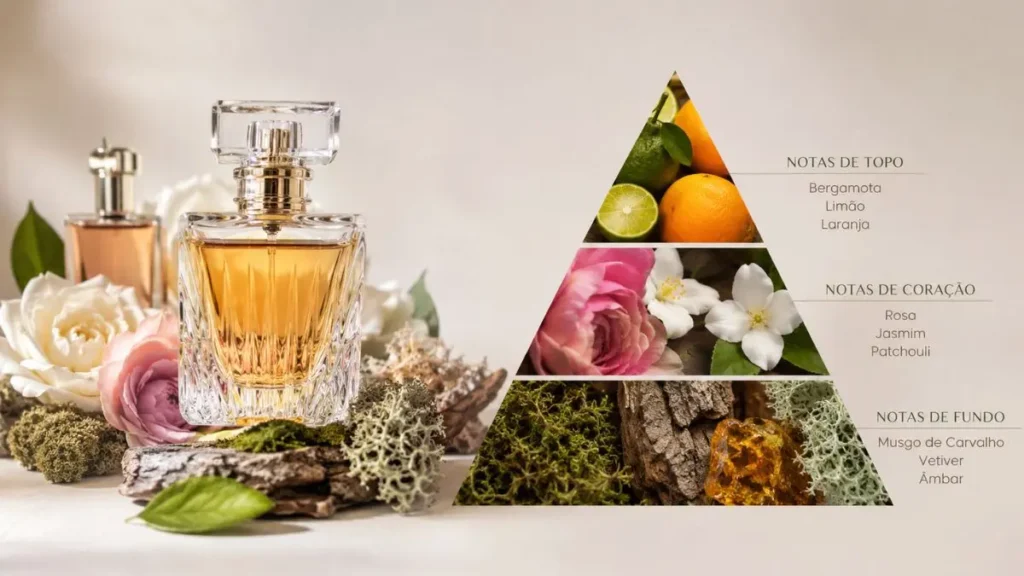 pirâmide olfativa chipre perfume notas topo coração fundo