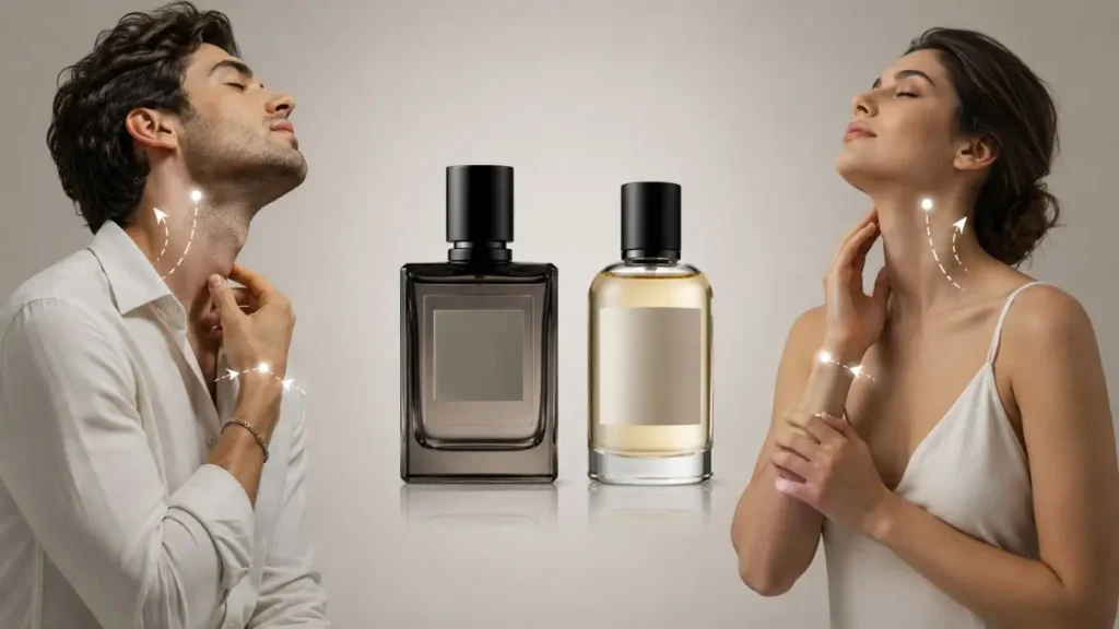 onde aplicar perfume unissex pontos corporais dicas duração