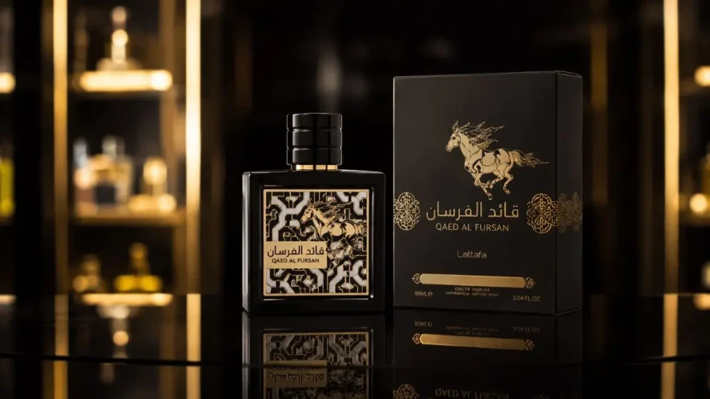 Qaed Al Fursan Lattafa perfume masculino original frasco