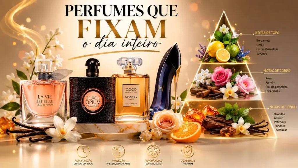 pirâmide olfativa notas topo coração fundo perfume