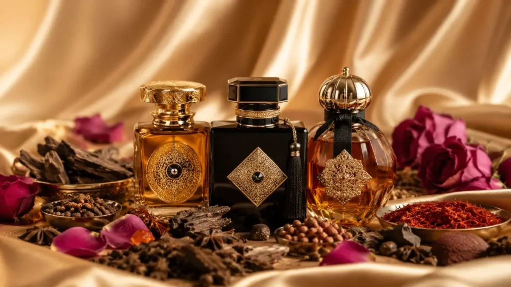ingredientes perfumaria árabe oud âmbar especiarias Lattafa