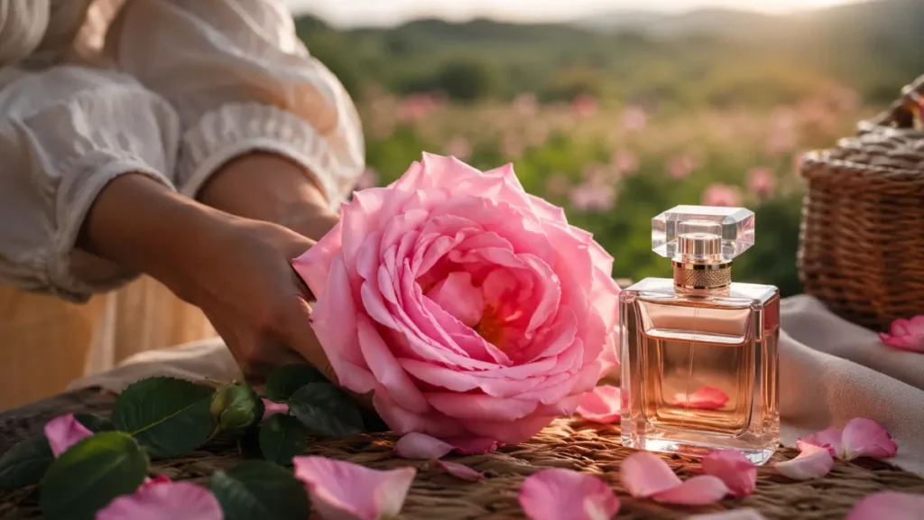 rosa de Grasse ingrediente perfume de luxo França