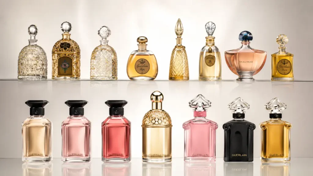 evolução frascos Guerlain história design alta perfumaria