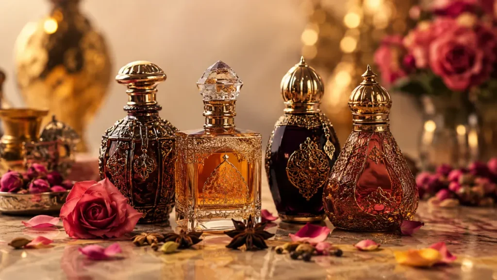perfumes árabes femininos frascos luxuosos orientais