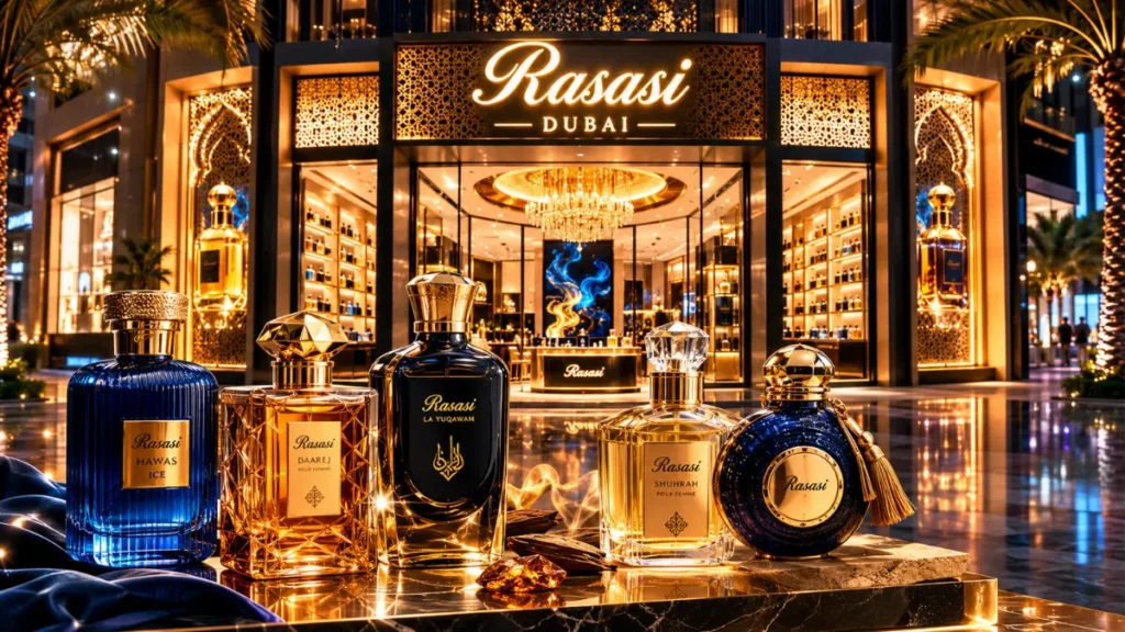 loja Rasasi Dubai perfumes orientais