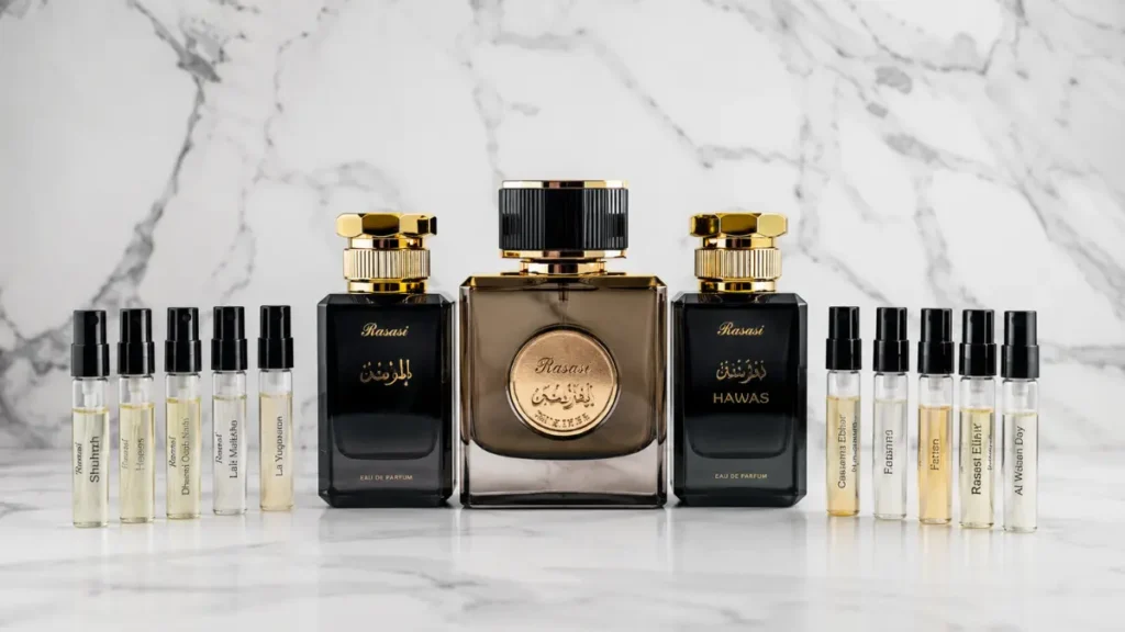 decants perfumes arabes rasasi amostras brasil