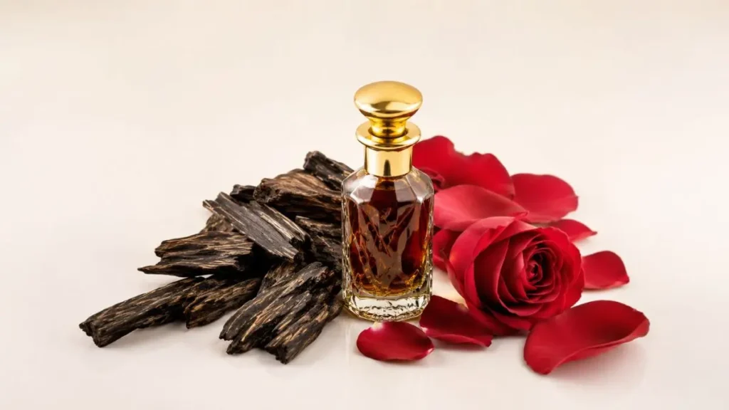 oud agarwood lascas resina rosa damasco ingredientes attar