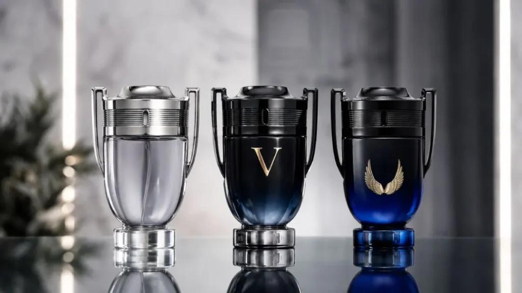 invictus victory edp vs elixir comparação frascos paco rabanne