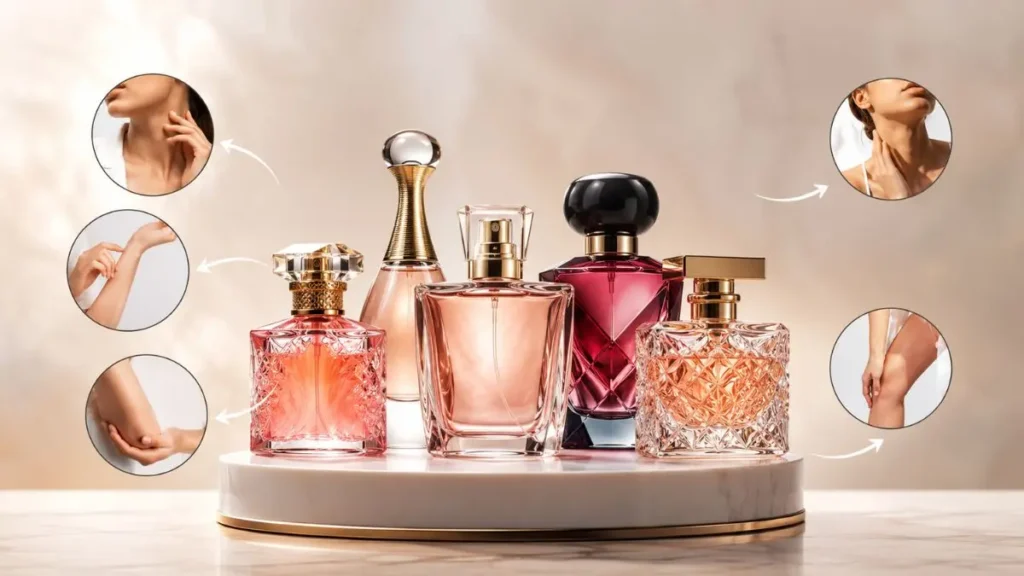 onde aplicar perfume pontos de pulso fixação duração dicas