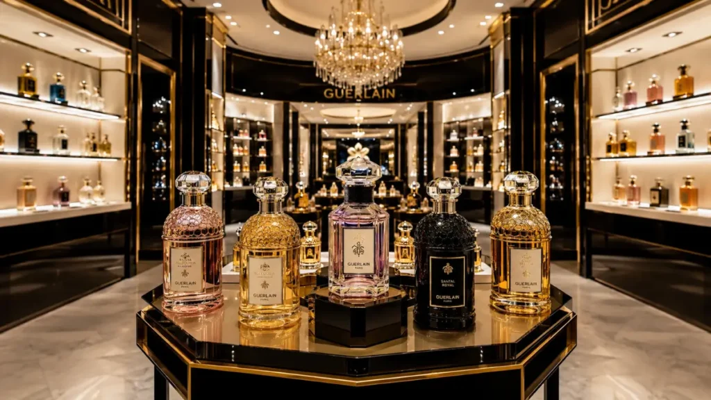 boutique Guerlain Paris perfumes de luxo tradição