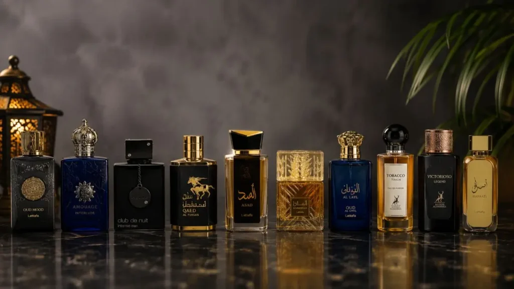melhores perfumes árabes custo-benefício 2026 comparação de frascos