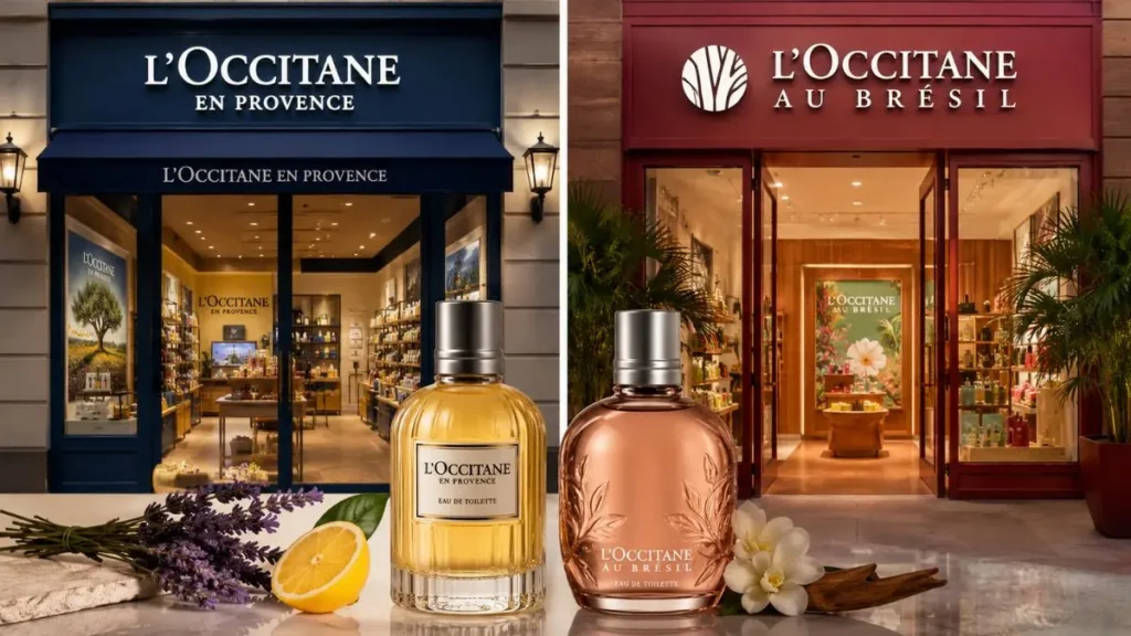 diferença loja loccitane provence e brasil