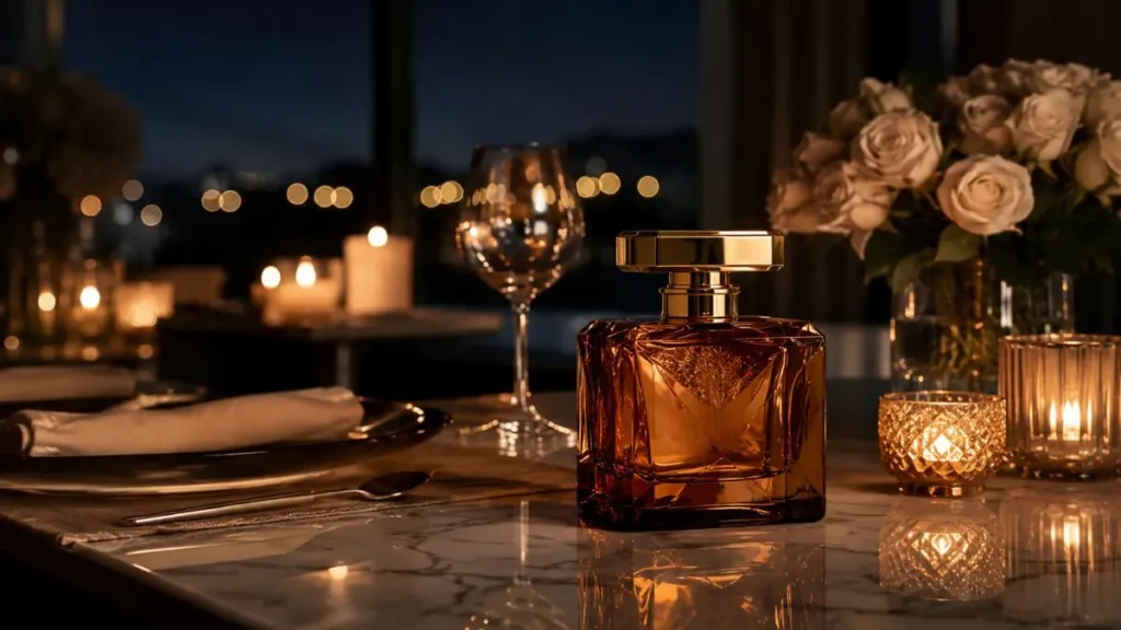perfume noturno amadeirado jantar