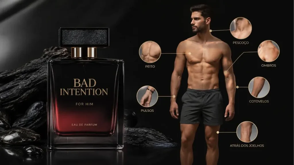 como aplicar perfume masculino pontos corretos fixação projeção