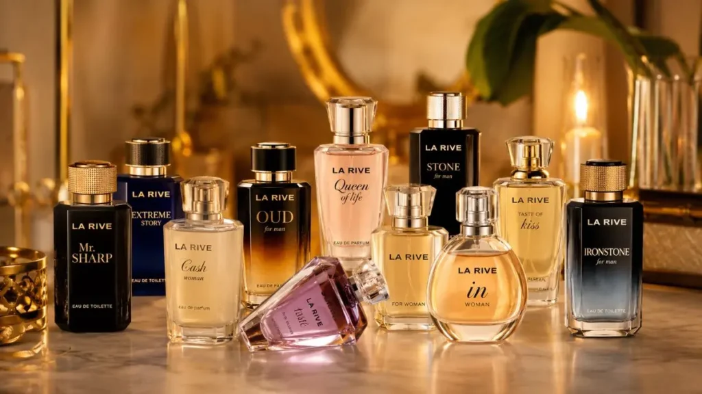 la rive perfumes frascos linha feminina masculina