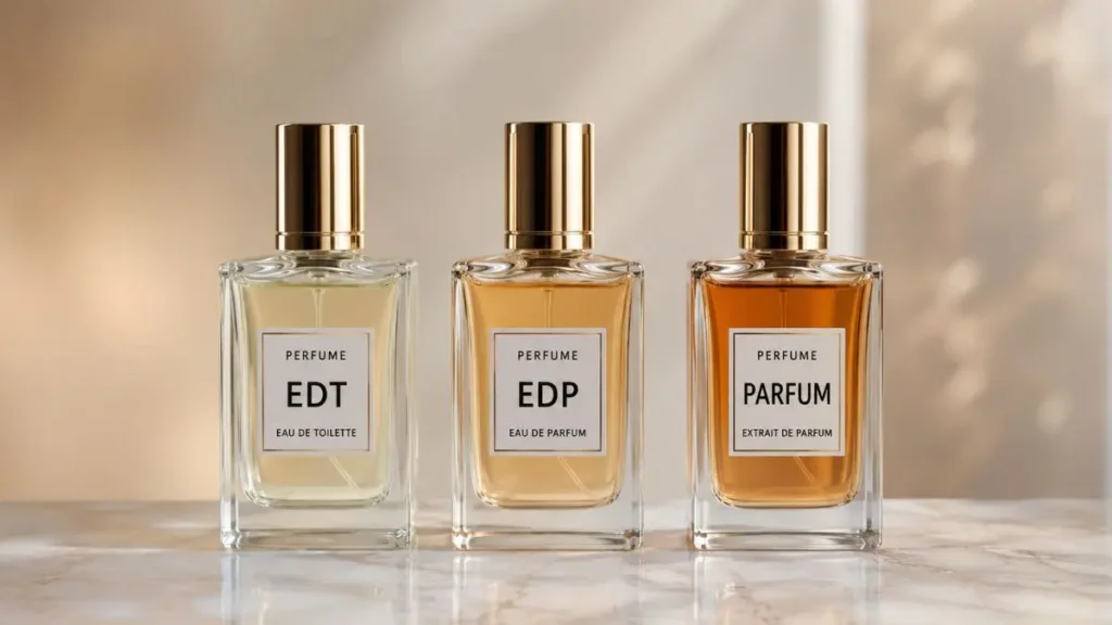 diferença EDT EDP parfum concentração perfume