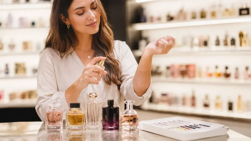 como testar perfume antes de comprar dicas